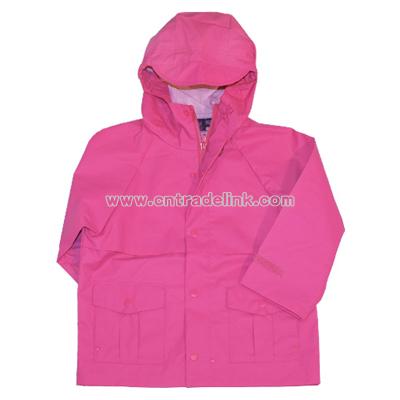 Girls Polyurethane Raincoat