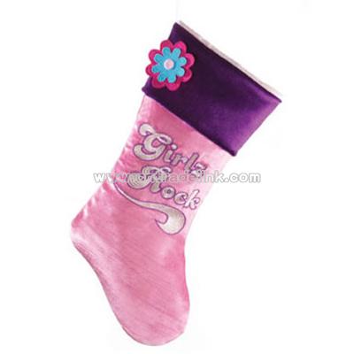 Girlz Rock Velvet Stocking