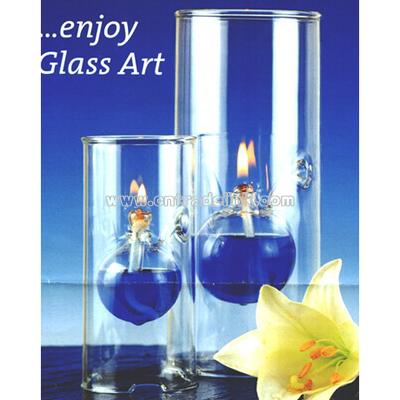 Glass Oil Lamp