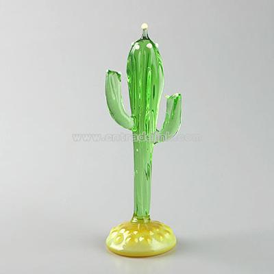 Glass Saguaro Figurine