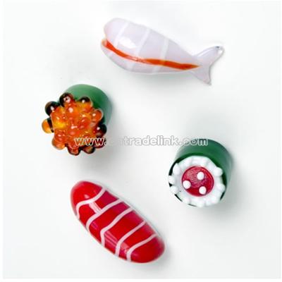 Glass Sushi Fridge Magnets