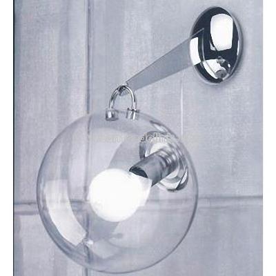 Glass ball wall lamp