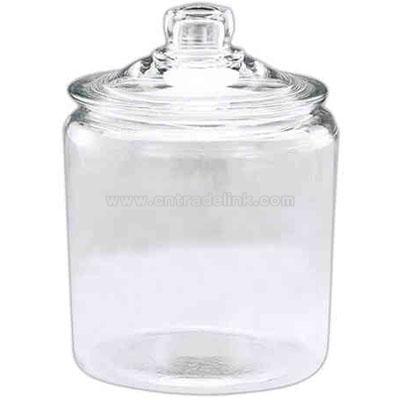 Glass canister / cookie jar with lid