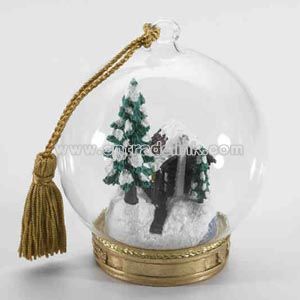 Glass tree ornament