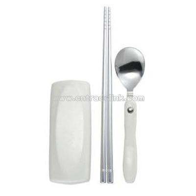 Glasses Case Shape Chopsticks Set