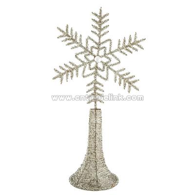Glitter Snowflake Tree Topper