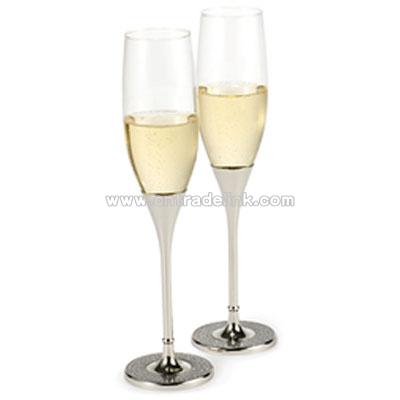 Glitter Toasting Flutes