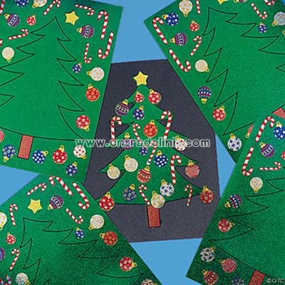 Glitter Trim-A-Tree Stickers