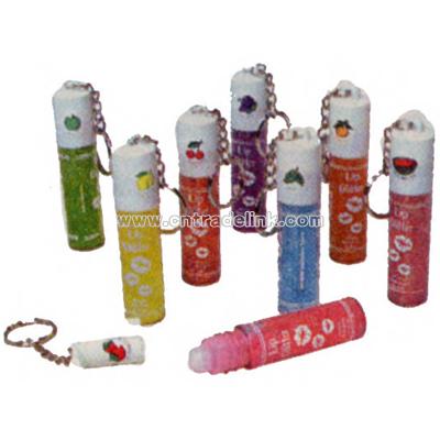 Glitter lip gloss key holder