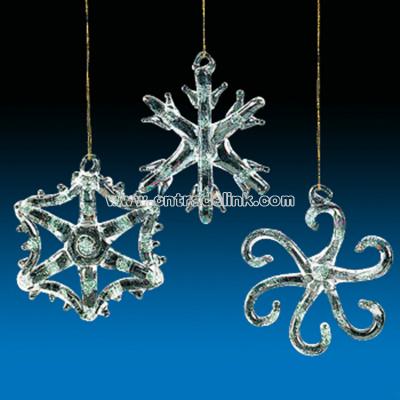 Glittery Snowflake Ornaments
