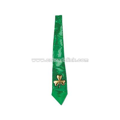 Glitz N Gleam - Jumbo St. Patrick tie with elastics attached.