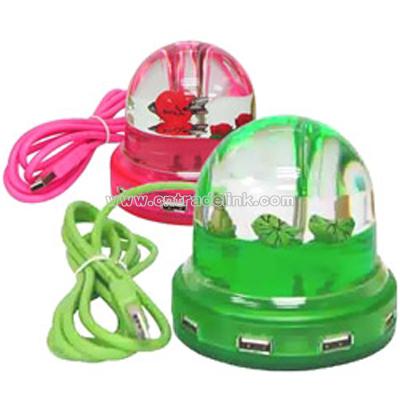 Globle USB HUB W/Pen Holder
