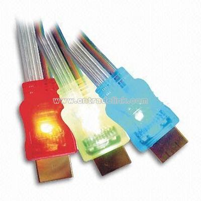 Glowing HDMI Flat Cable