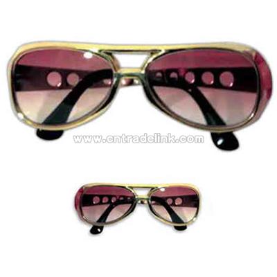 Gold Elvis sunglasses
