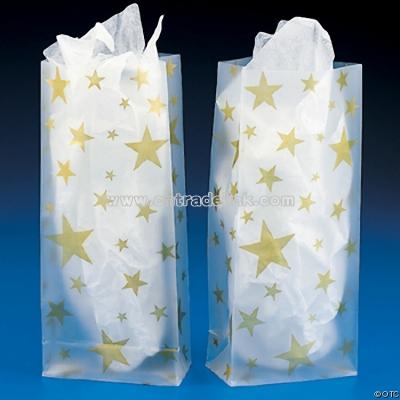 Gold Star Frosted Bags