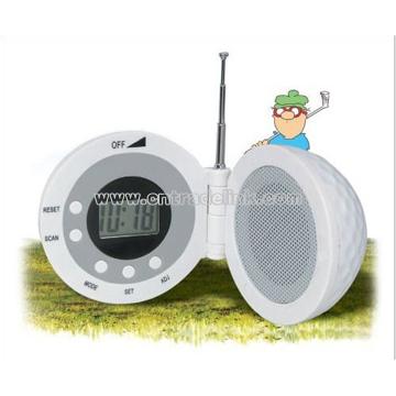 Golf Ball Clock Radio