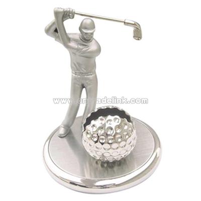 Golf Metal Alloy Business Card Holder