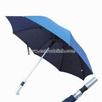 Golf Umbrella with Black Metal Shaft and Frame