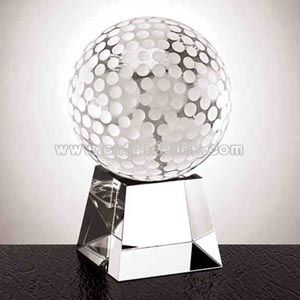Golf ball optic crystal award