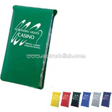 Golf pack in vinyl pouch