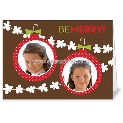 Goody Garland Holiday 5x7 folded card