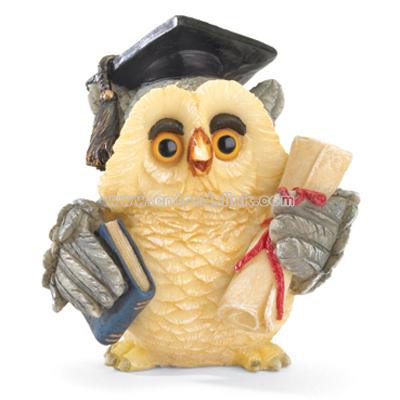 Graduation Owl Figurine