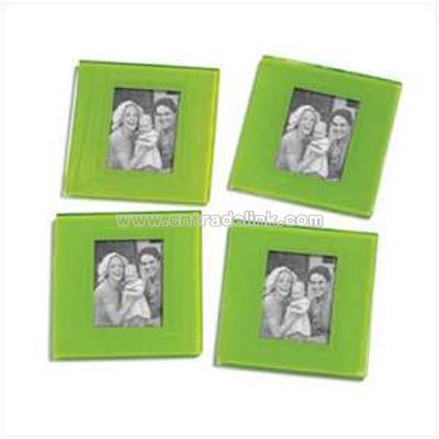 Green Photo Frame Coasters
