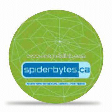 Green Round Cloth Surface Mouse Pad