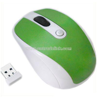 Green Wireless Mouse