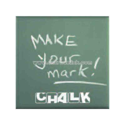 Green chalkboard tile