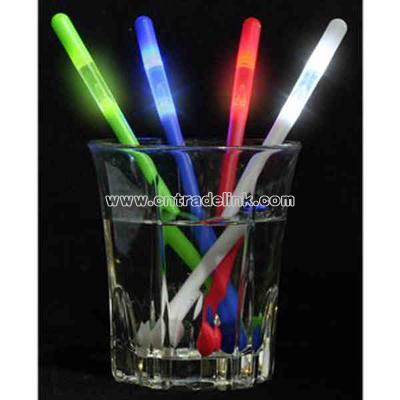 Green light up stir stick