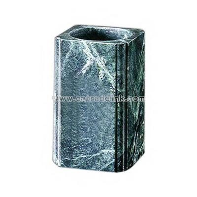 Green marble pen holder