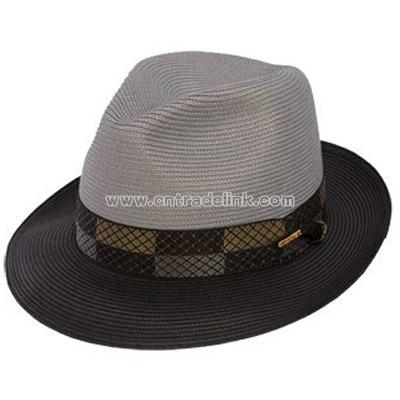 Grey/Black Straw Hats