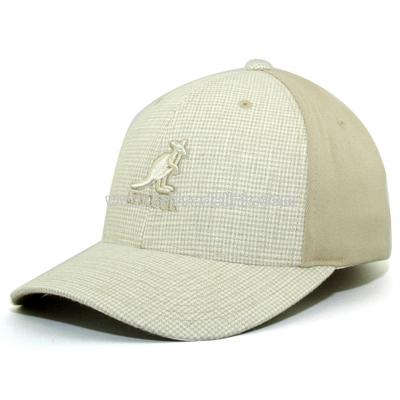 Grid Linen Flex Cap