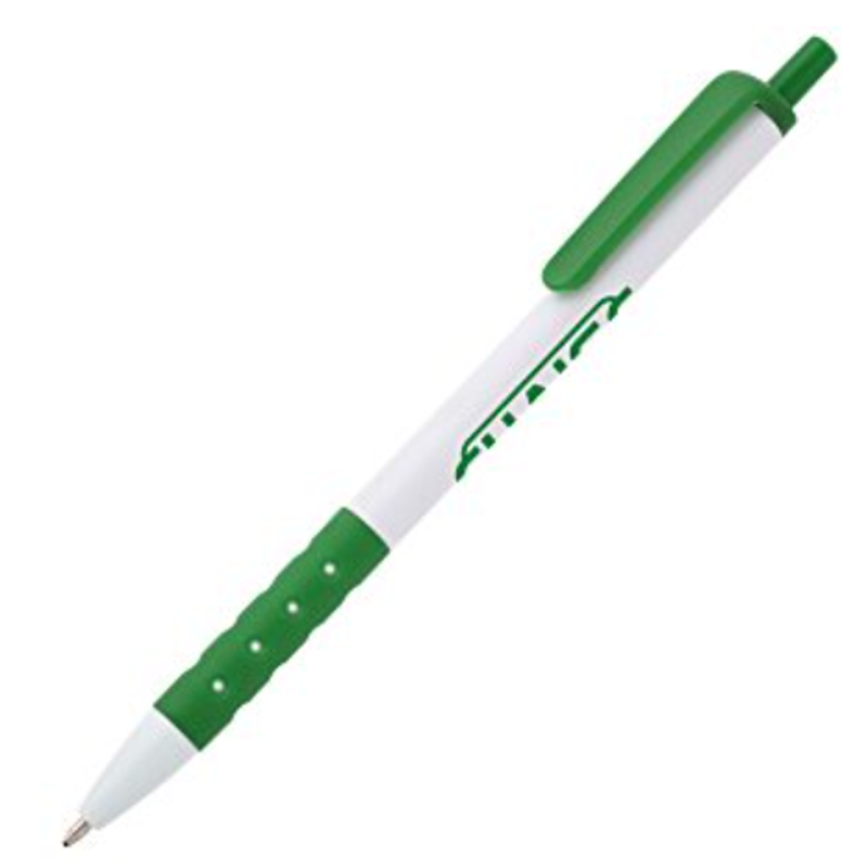 Grip Click Pen - White