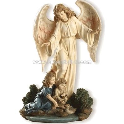 Guardian Angel With Children (8.5 inch)