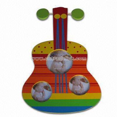 Guitar Design Wooden Photo Frame
