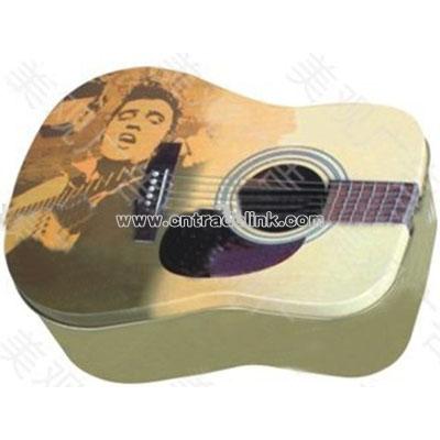 Guitar-shaped Tin Box