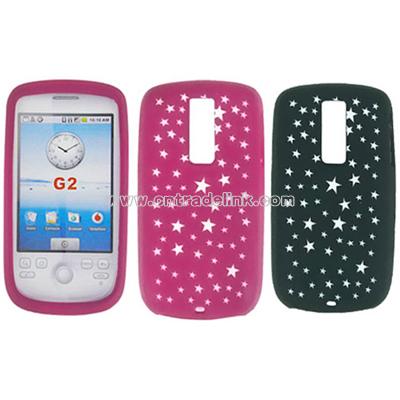 HTC G2 MyTouch Glitter Stars Design Skin Case
