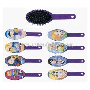 Hair Brush with Resin Image