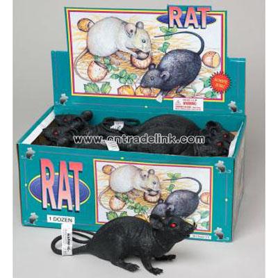 Halloween Black Plastic Rat