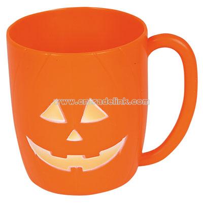 Halloween Plastic Jack-O Lantern Mug