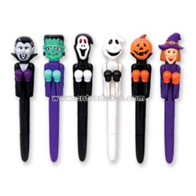 Halloween Punch Pens w/Light-up Eyes & Display