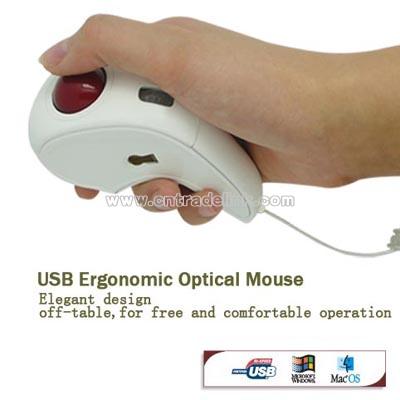 Hand-Held Off-Table Trackball Optical Mouse