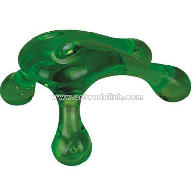 Hand held frog massager
