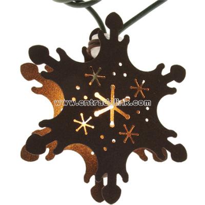 Handcrafted Holiday String Lights, Snowflake