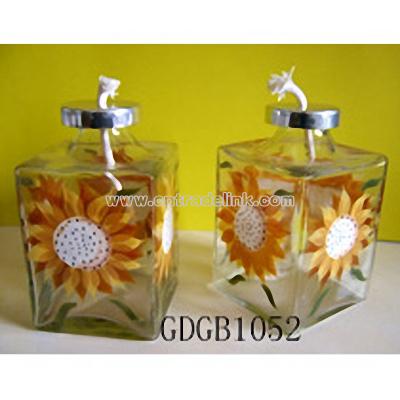 Handmade Glass Oil Lamp