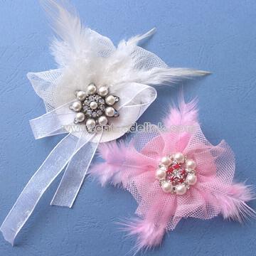 Handmade Multicolored Costume Brooches with Alloy Buttons