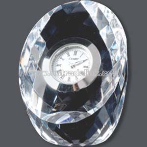Handmade crystal egg clock