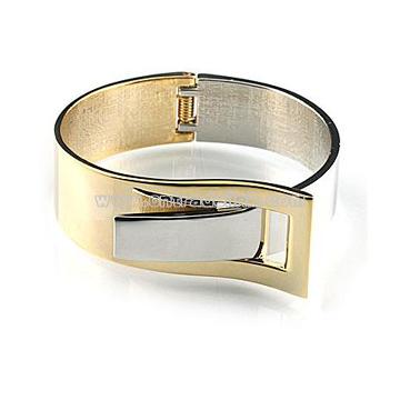 Handsome Womens Brilliant Power Bracelet 14kt Gold Bangle Jewelry